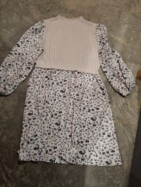 Elegant Floral Long Sleeve Dress